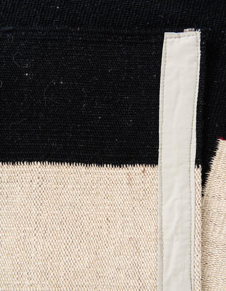 Detail image of 2' 9 x 9' 8  Hand Woven Kilim Modern Wool Runner Rug
