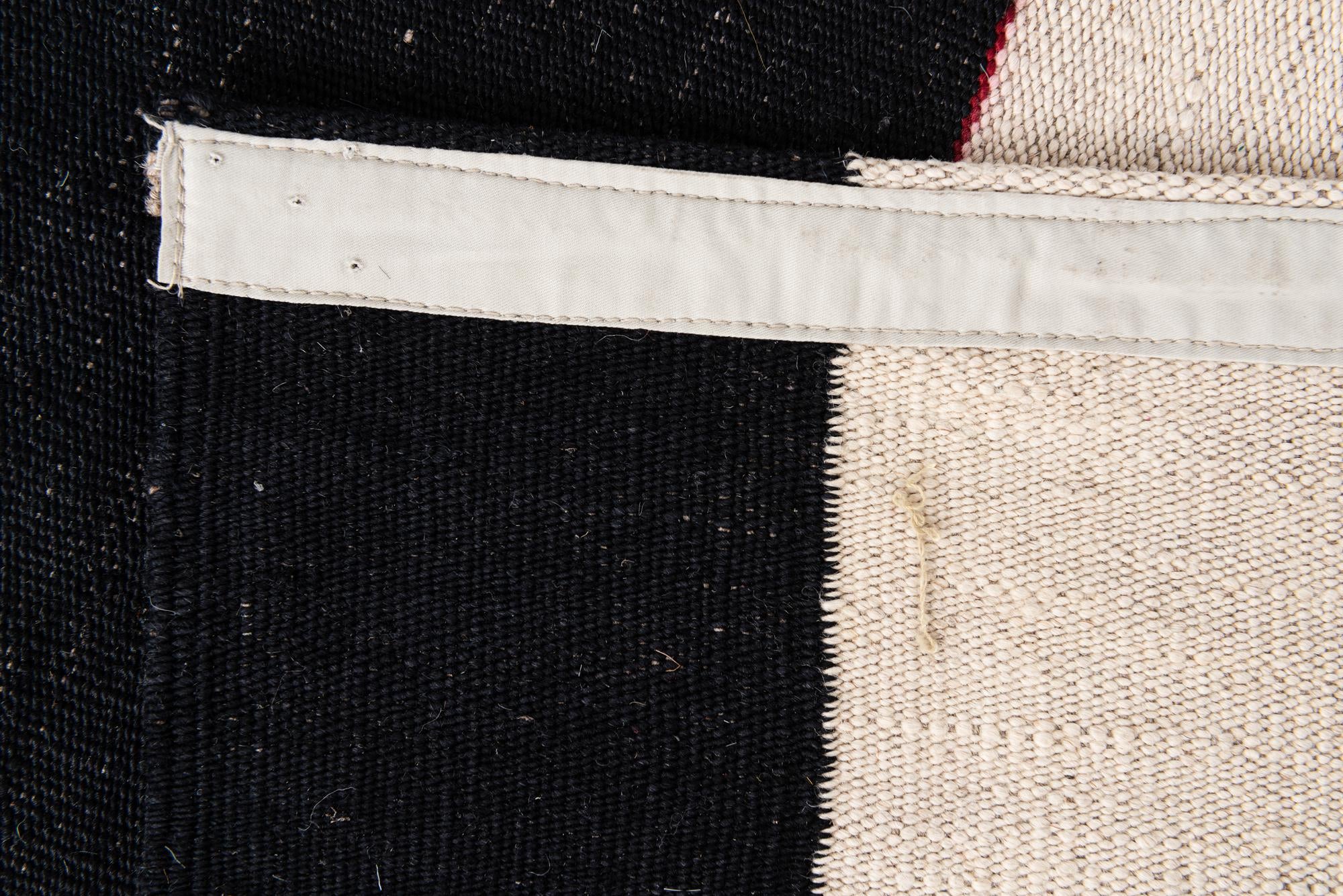 2' 8 x 9' 7 Hand Woven Kilim Modern Wool Runner Rug