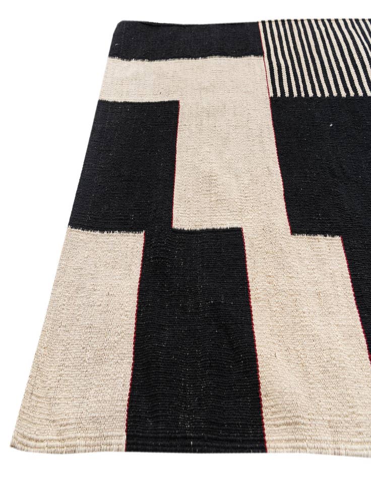 Detail image of 2' 9 x 9' 7  Hand Woven Kilim Modern Wool Runner Rug