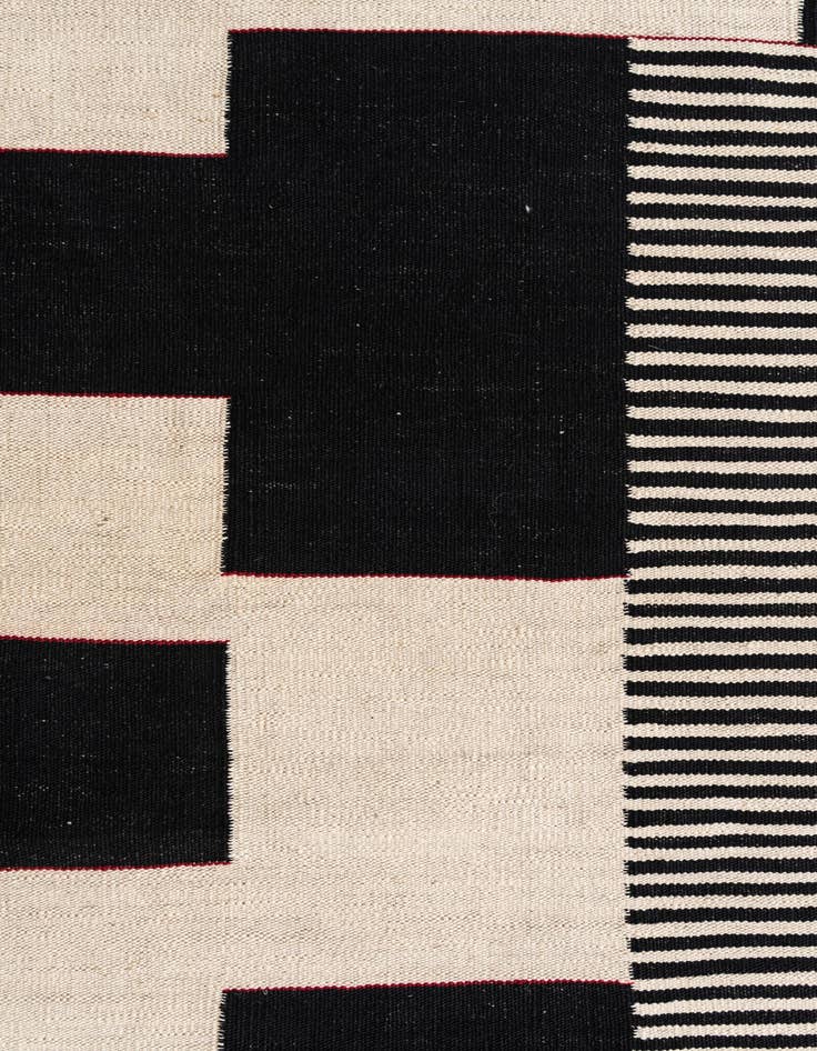 Detail image of 2' 9 x 9' 7  Hand Woven Kilim Modern Wool Runner Rug