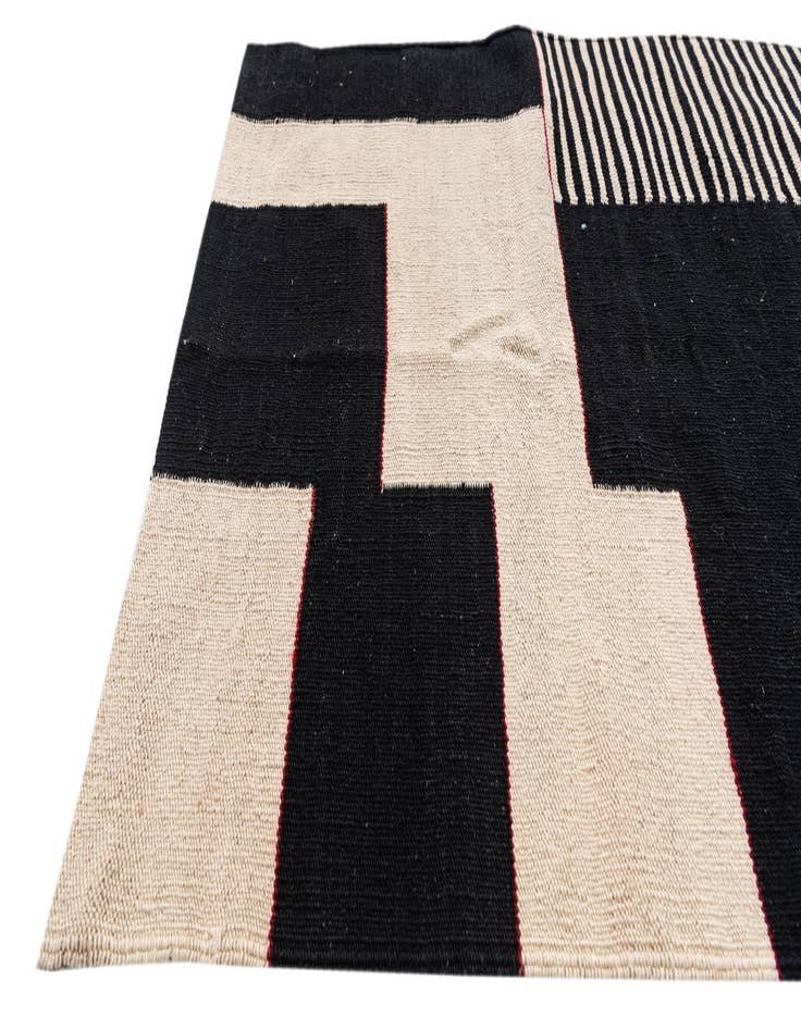 Detail image of 2' 8 x 9' 5  Hand Woven Kilim Modern Wool Runner Rug