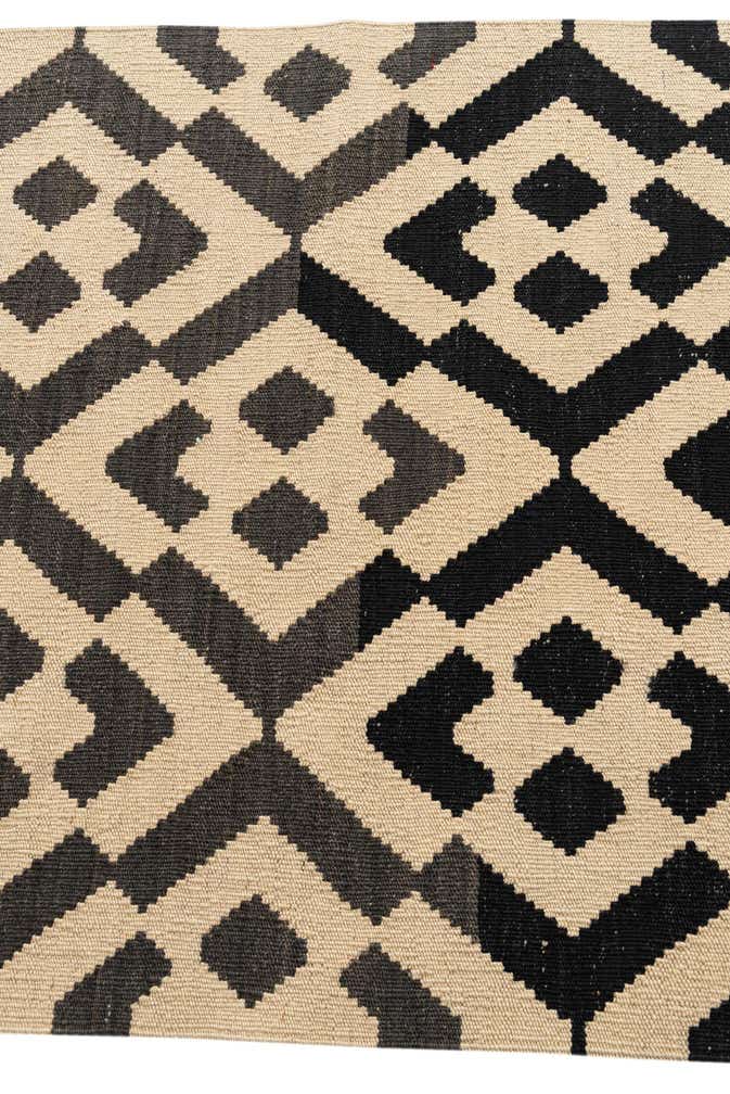 2' 8 x 7' 7 Hand Woven Kilim Modern Wool Runner Rug