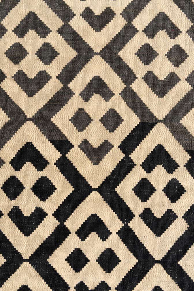 2' 8 x 7' 7 Hand Woven Kilim Modern Wool Runner Rug