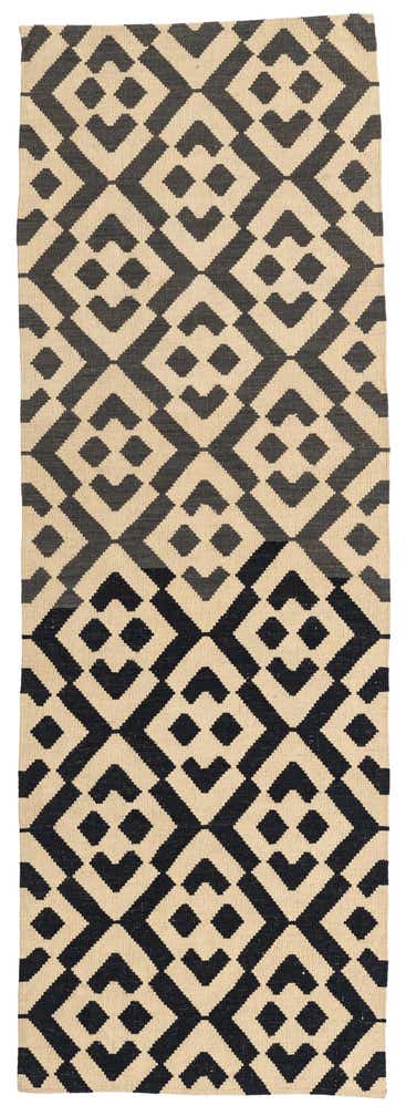 2' 8 x 7' 7 Hand Woven Kilim Modern Wool Runner Rug