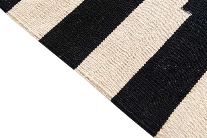 2' 10 x 9' 8 Hand Woven Kilim Modern Wool Runner Rug