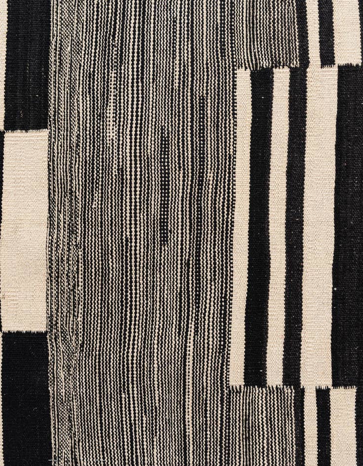 Detail image of 2' 10 x 9' 8  Hand Woven Kilim Modern Wool Runner Rug