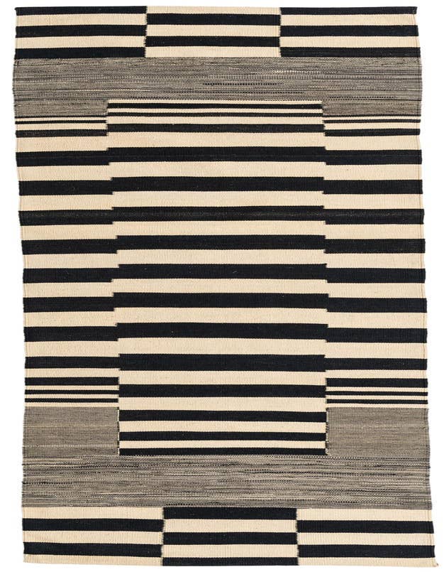 Detail image of 2' 10 x 9' 8 Hand Woven Kilim Modern Wool Runner Rug