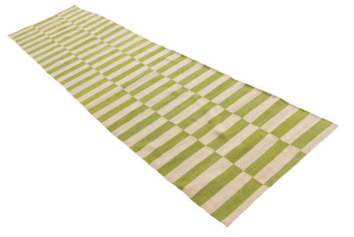 2' 7 x 9' 10 Hand Woven Kilim Modern Wool Runner Rug