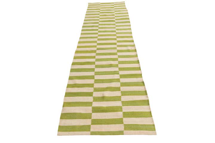 2' 7 x 9' 10 Hand Woven Kilim Modern Wool Runner Rug