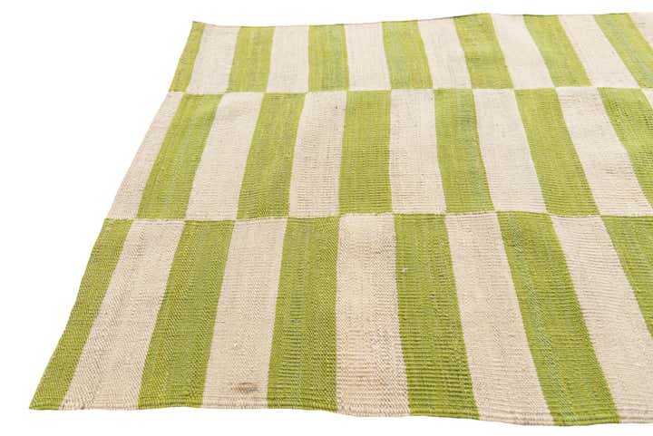 2' 7 x 9' 10 Hand Woven Kilim Modern Wool Runner Rug