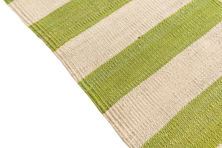 Detail image of 2' 7 x 9' 10 Hand Woven Kilim Modern Wool Runner Rug