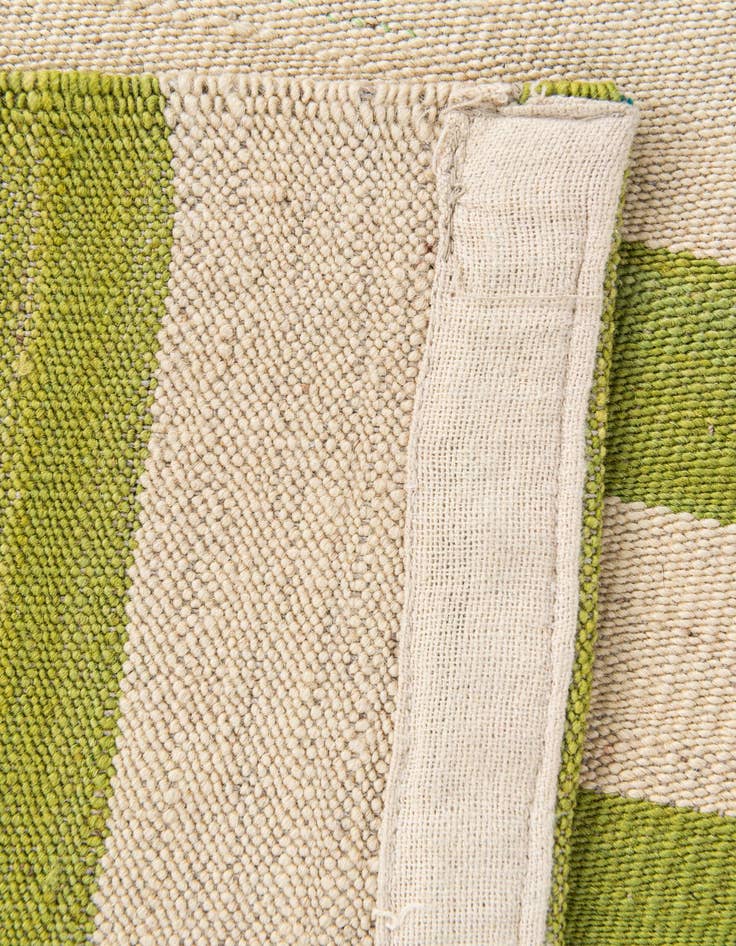 Detail image of 2' 7 x 9' 10  Hand Woven Kilim Modern Wool Runner Rug