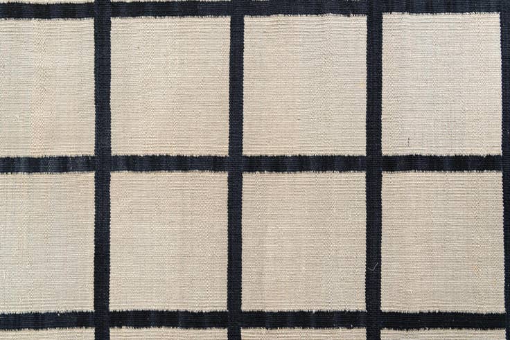 Detail image of 70cm x 240cm Hand Woven Kilim Modern Wool Runner Rug
