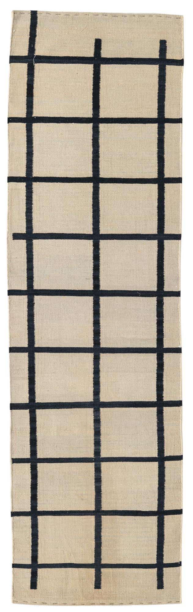 70cm x 240cm Hand Woven Kilim Modern Wool Runner Rug