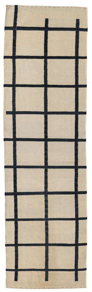 70cm x 240cm Hand Woven Kilim Modern Wool Runner Rug