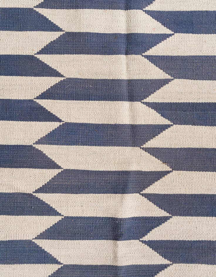 Detail image of 2' 8 x 9' 8  Hand Woven Kilim Modern Wool Runner Rug
