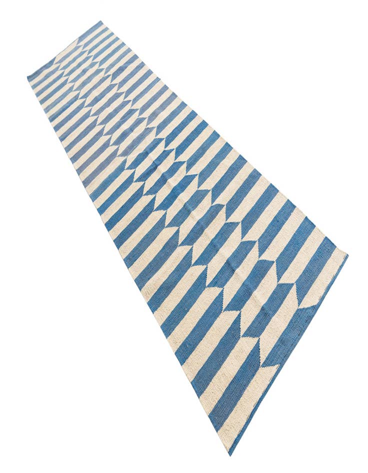 Detail image of 2' 9 x 9' 7  Hand Woven Kilim Modern Wool Runner Rug