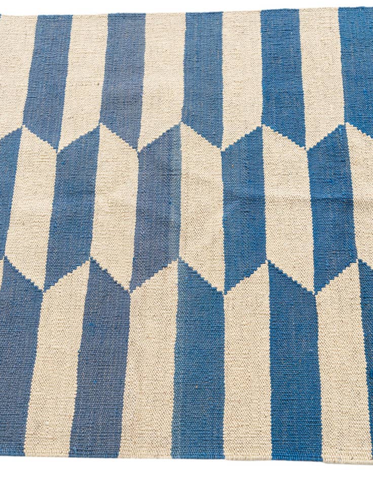 Detail image of 2' 9 x 9' 7  Hand Woven Kilim Modern Wool Runner Rug