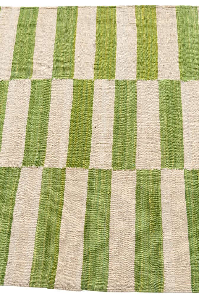 2' 9 x 9' 9 Hand Woven Kilim Modern Wool Runner Rug