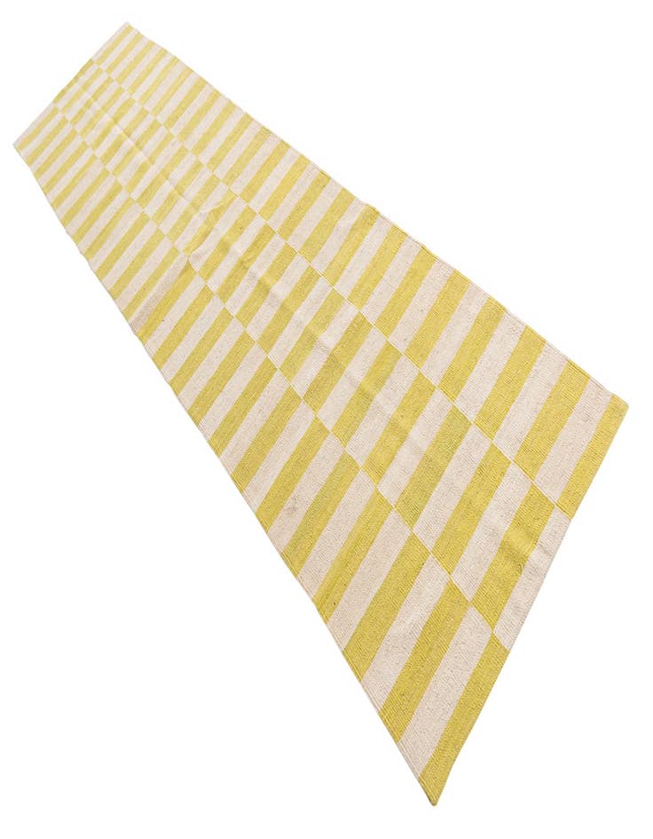 Detail image of 2' 6 x 9' 10  Hand Woven Kilim Modern Wool Runner Rug