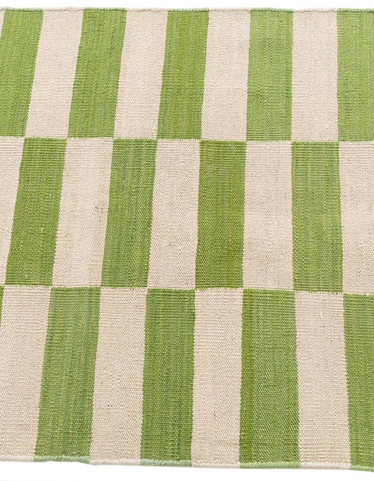 Detail image of 2' 7 x 9' 8 Hand Woven Kilim Modern Wool Runner Rug