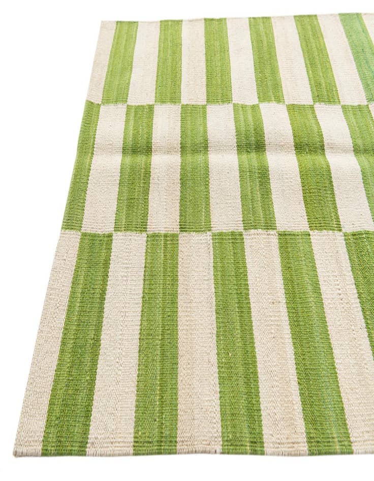 Detail image of 2' 6 x 9' 9  Hand Woven Kilim Modern Wool Runner Rug