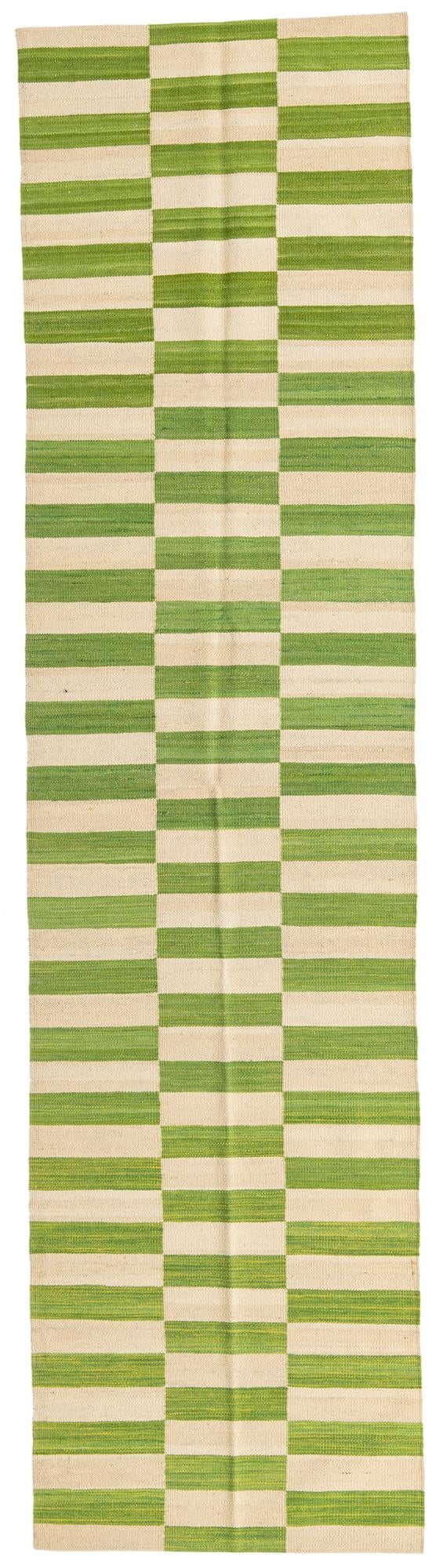 2' 6 x 9' 9 Hand Woven Kilim Modern Wool Runner Rug
