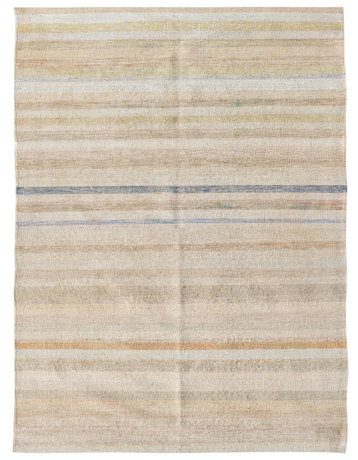 Detail image of 3' 4 x 9' 2 Hand Woven Kilim Modern Wool Runner Rug