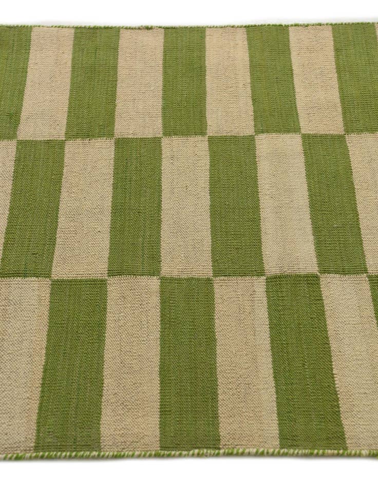 Detail image of 2' 7 x 9' 7  Hand Woven Kilim Modern Wool Runner Rug