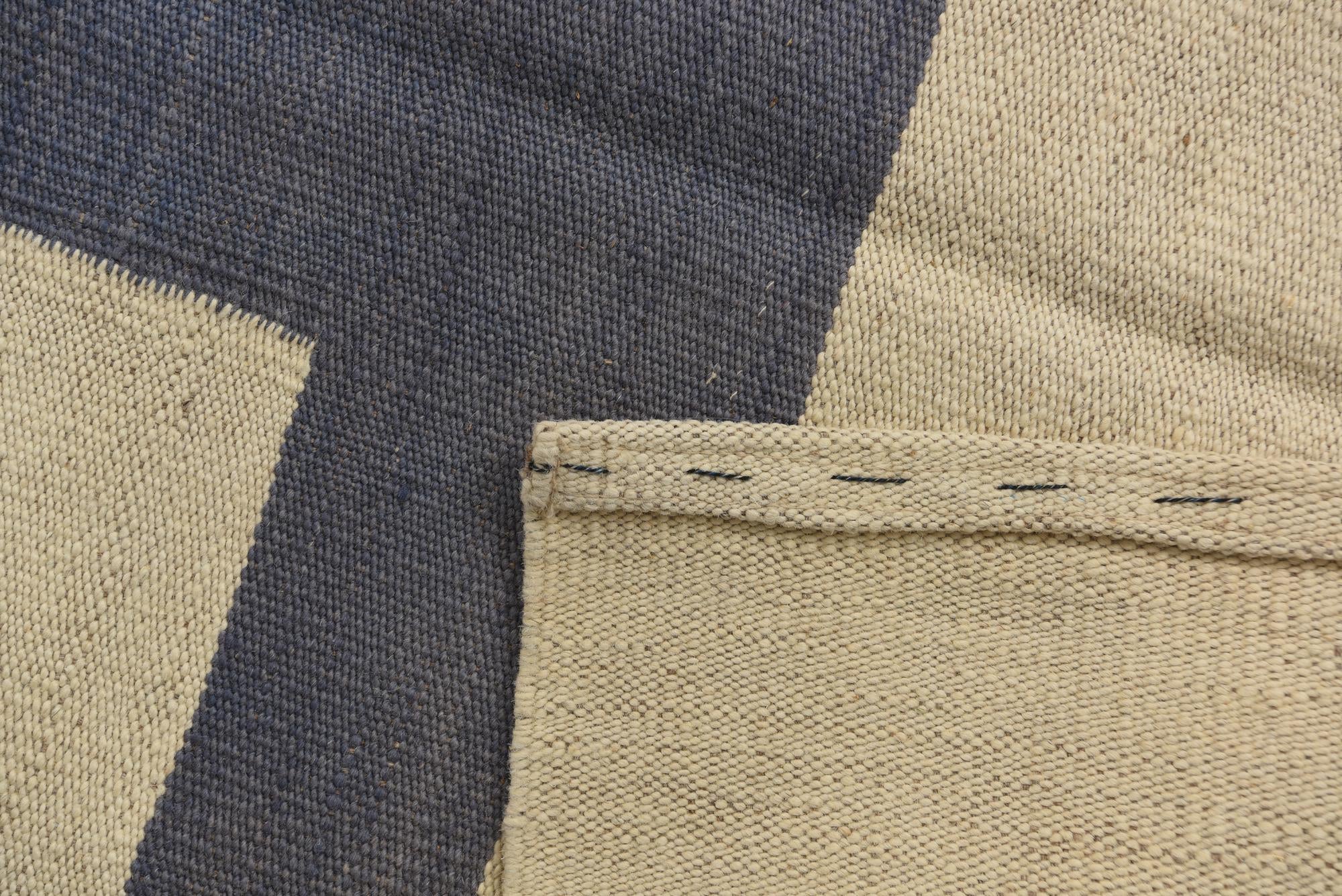 80cm x 290cm Hand Woven Kilim Modern Wool Runner Rug