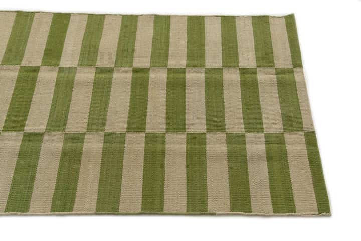 2' 6 x 7' 9 Hand Woven Kilim Modern Wool Runner Rug