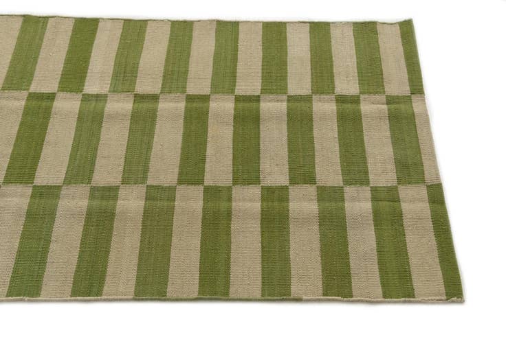 Detail image of 2' 6 x 7' 9 Hand Woven Kilim Modern Wool Runner Rug