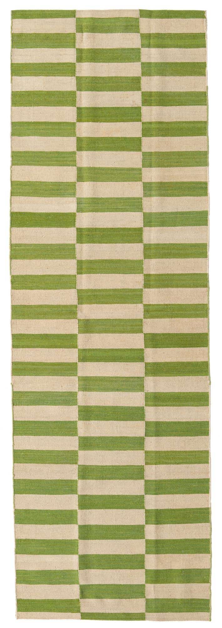 2' 6 x 7' 9 Hand Woven Kilim Modern Wool Runner Rug