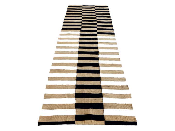 2' 8 x 9' 6 Hand Woven Kilim Modern Wool Runner Rug