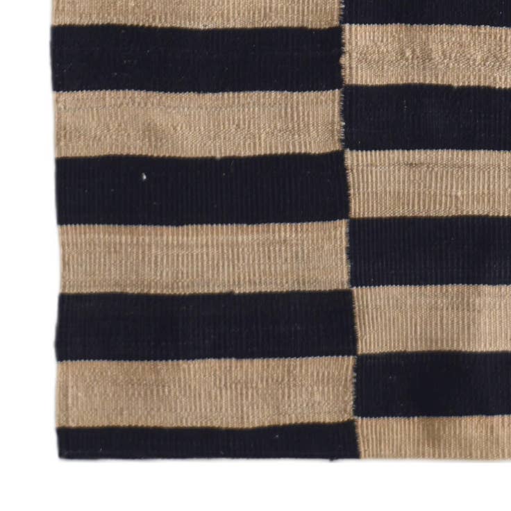 Detail image of 2' 8 x 9' 6 Hand Woven Kilim Modern Wool Runner Rug