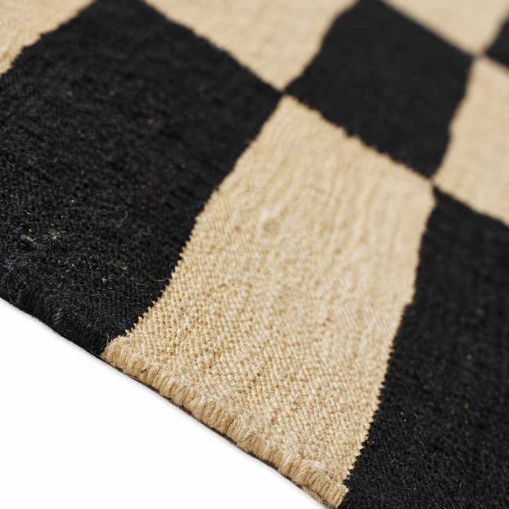 2' 8 x 9' 6 Hand Woven Kilim Modern Wool Runner Rug