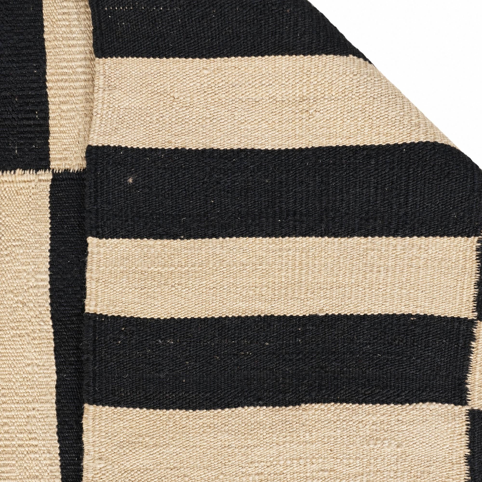 2' 8 x 9' 6 Hand Woven Kilim Modern Wool Runner Rug