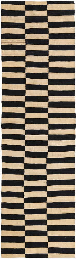 2' 8 x 9' 6 Hand Woven Kilim Modern Wool Runner Rug