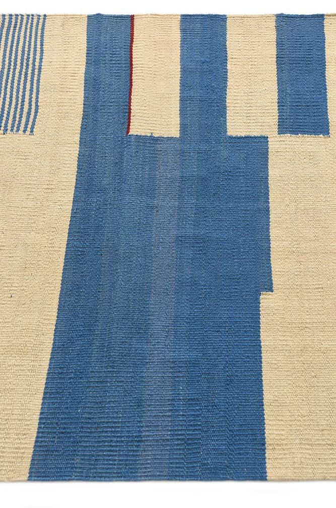 2' 7 x 7' 10 Hand Woven Kilim Modern Wool Runner Rug