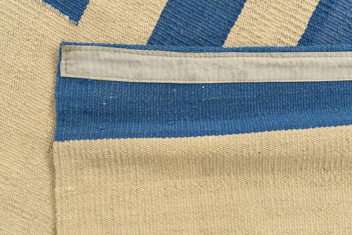 2' 7 x 7' 10 Hand Woven Kilim Modern Wool Runner Rug