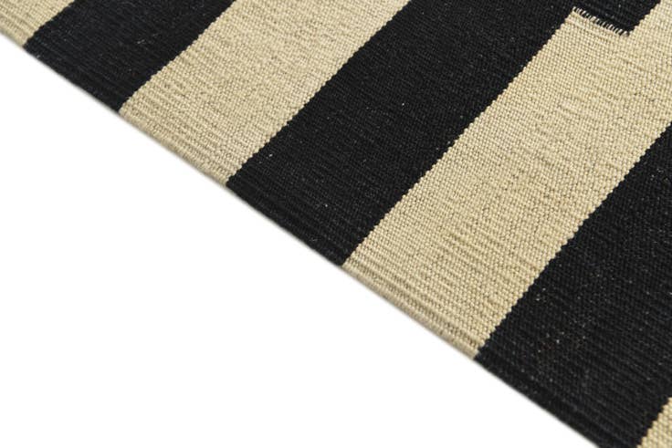 Detail image of 2' 10 x 9' 6 Hand Woven Kilim Modern Wool Runner Rug