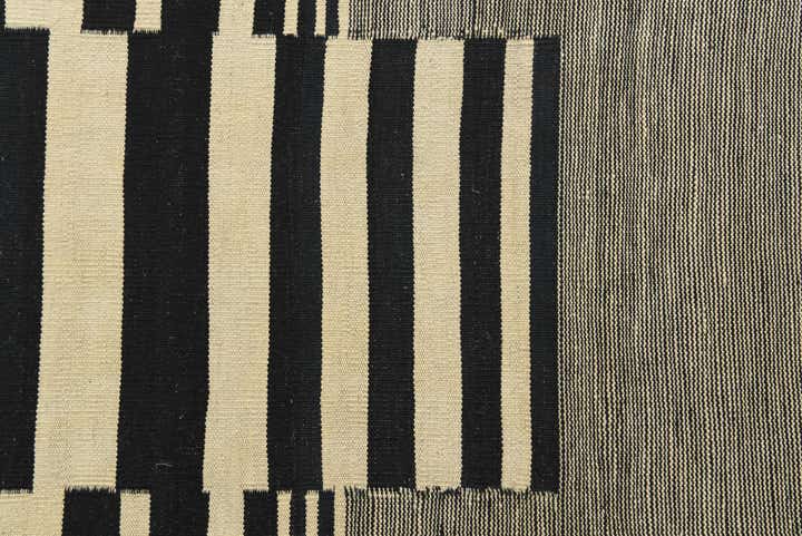 2' 10 x 9' 6 Hand Woven Kilim Modern Wool Runner Rug