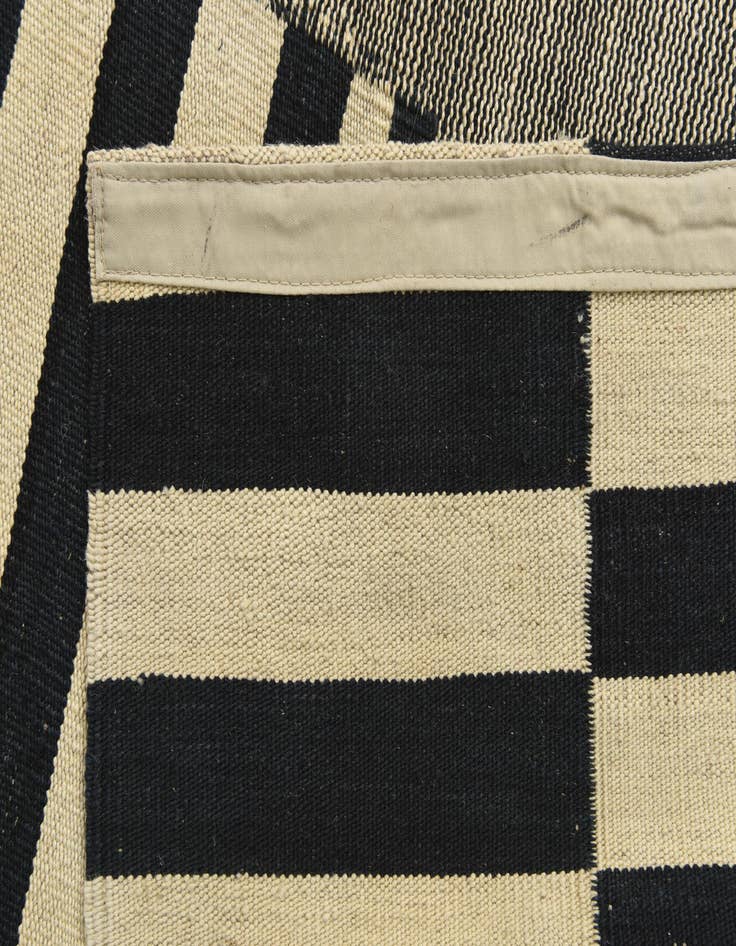 Detail image of 2' 10 x 9' 6  Hand Woven Kilim Modern Wool Runner Rug