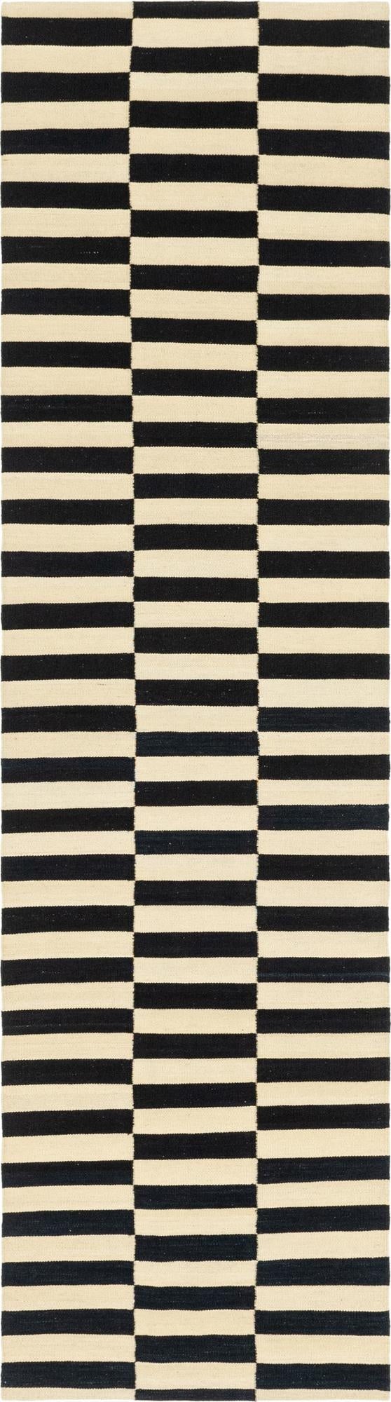 2' 8 x 9' 9  Hand Woven Kilim Modern Wool Runner Rug