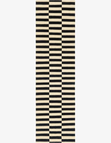2' 8 x 9' 9 Hand Woven Kilim Modern Wool Runner Rug