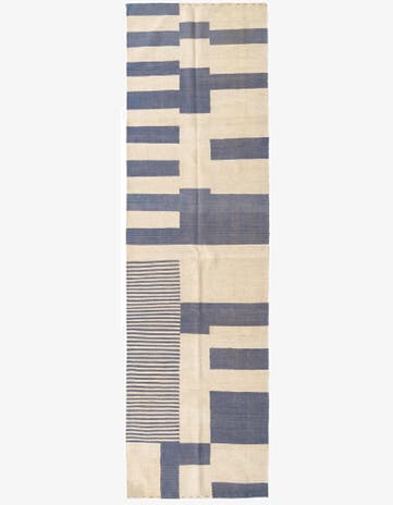 2' 8 x 9' 6 Hand Woven Kilim Modern Wool Runner Rug