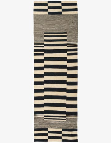 2' 10 x 9' 6 Hand Woven Kilim Modern Wool Runner Rug