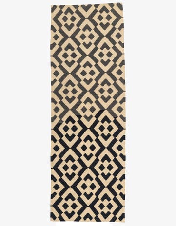 2' 8 x 7' 7 Hand Woven Kilim Modern Wool Runner Rug