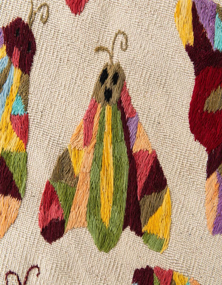 Detail image of 2' 5 x 9' 5  Hand Woven Kilim Suzani Wool Runner Rug