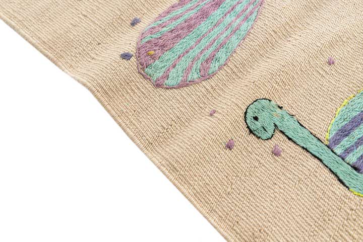 2' 4 x 7' 7 Hand Woven Kilim Suzani Wool Runner Rug